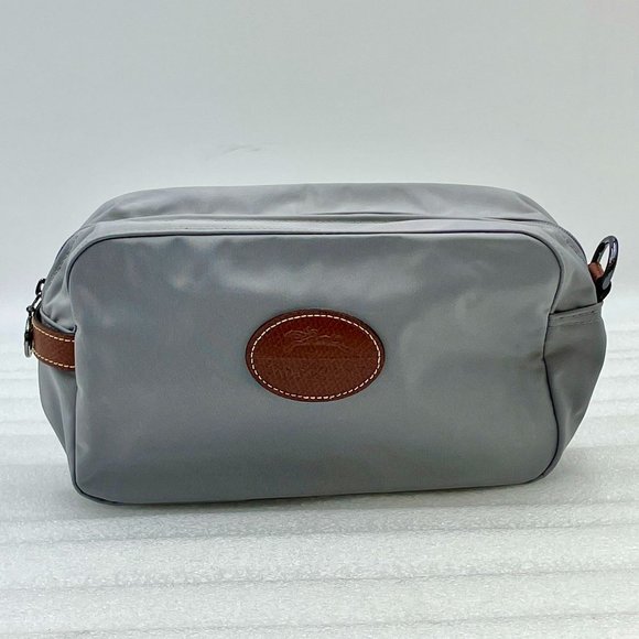 Longchamp Le Pilage Toiletry Bag in Gray - Picture 1 of 5